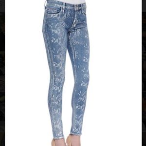 Hudson snake print jeans Midrise Nico Super Skinny